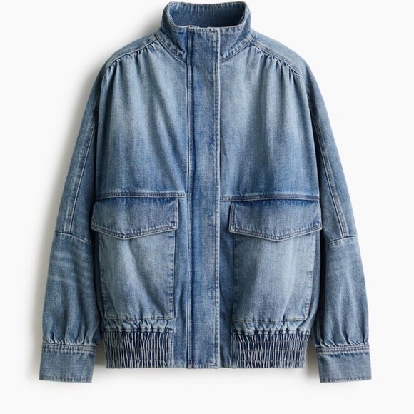 H&M Jackets & Blazers - Light Blue oversized denim jacket